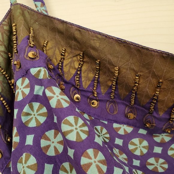 Beautiful silk and beaded top - Picture 3 of 4